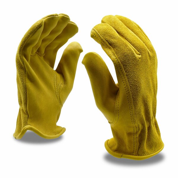 Cordova Driver, Deerskin, Split/Grain Gloves, XL, 12PK 9015XL